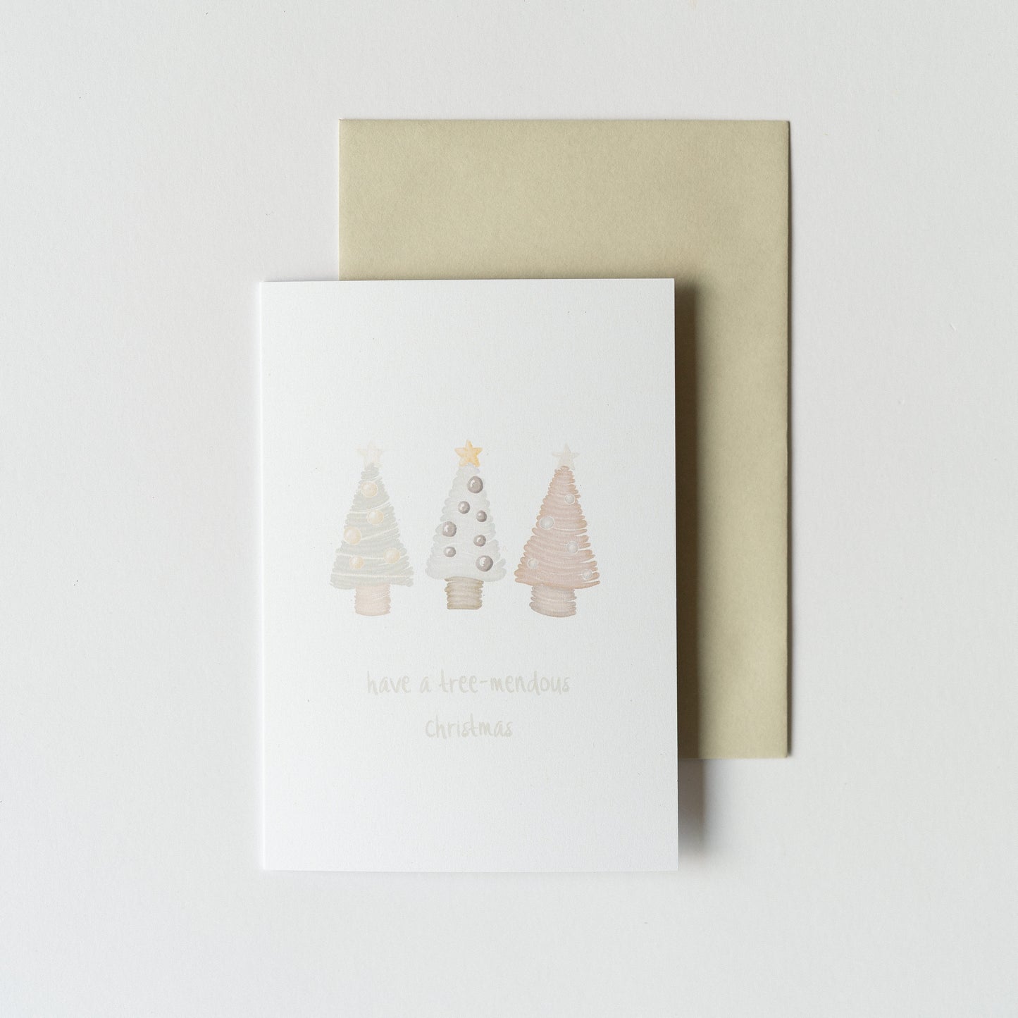 "Have a Tree-mendous Christmas" - 4x6" Card