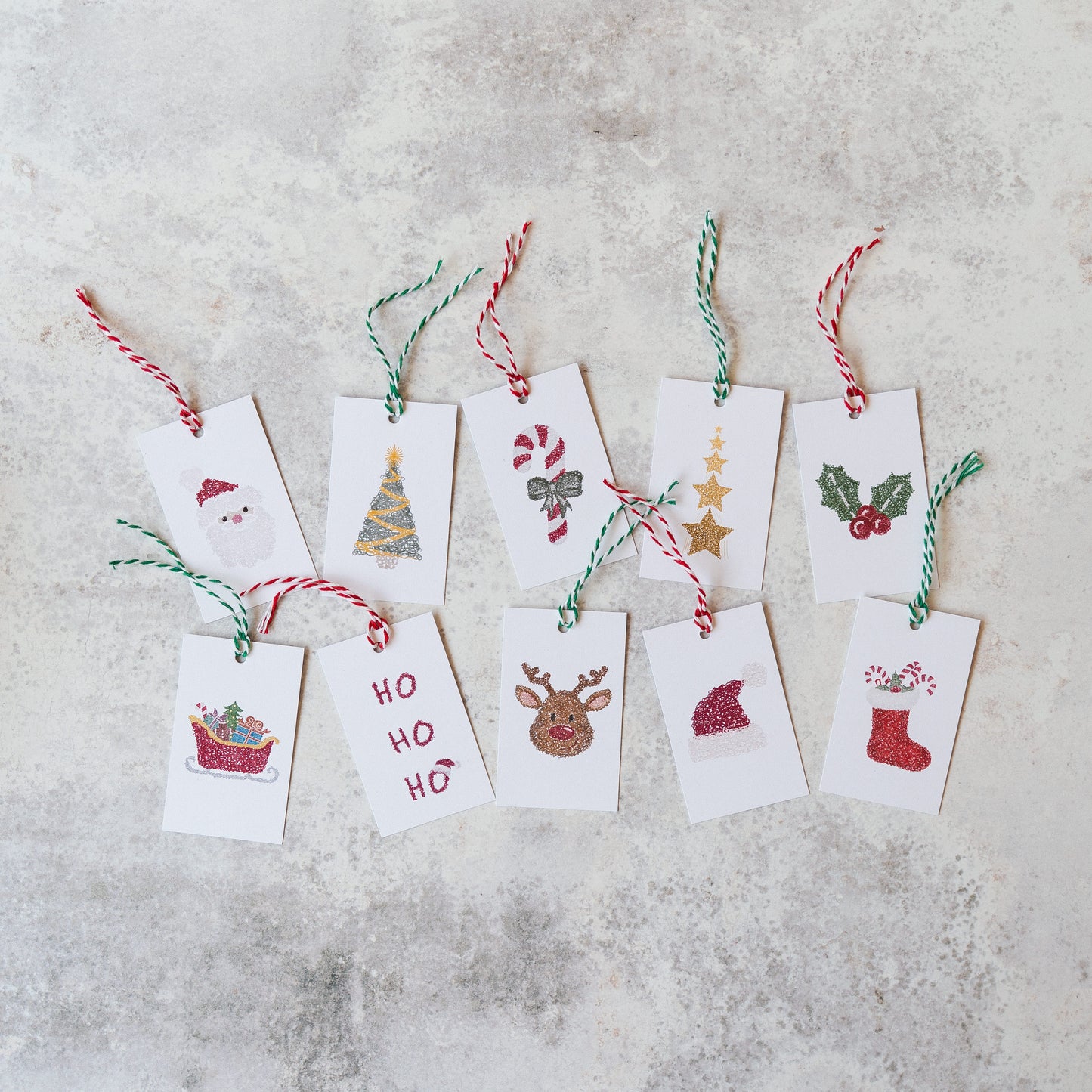 Christmas Gift Tags (Pack of 10) - Scribble Series