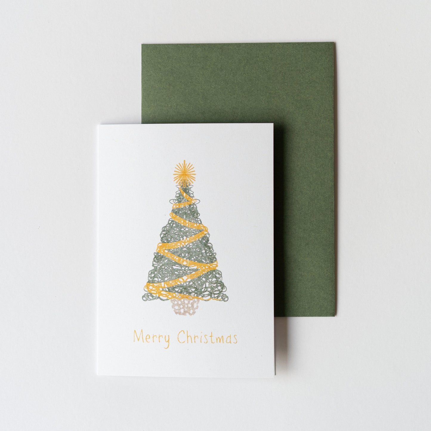 "Merry Christmas" - Scribble Series 4x6" Card